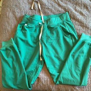 Figs Hunter Green Jogger Scrub pants